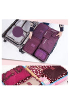 DUNISO 6 Pcs/2 Set total of 12 PCS Travel Storage Bag Set Multi-functional Clothing Sorting Packages Travel Packing Organizor Luggage Organizer Pouch (winered 12PCS) - Image 3