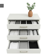 DUNISO 12 Set Clothing Storage Organizers, Foldable Underwear Drawer Organizer And Closet Dividers, Storage Box For Clothing, Baby Clothes, Bra, Panty, Scarf, Ties, Scarves - Image 3