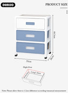 DUNISO 3 Layer Drawer Storage Cabinet with Wheels, Toys Storage Box, Office Desk Storage Box, Drawer Storage Bins for Clothes and Toys, Dust-proof Clothes Storage Cabinet Rack for Living Room, Bathroom, kitchen, Bedroom - Image 4