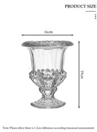 DUNISO Creative Clear Glass Vase Craft Aesthetic Decorative Small Flower Vase Hydroponic Plant Desktop Ornament Modern Irregularity Vase for Flowers Rose Home and Office - Image 2