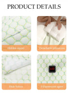 DUNISO Pregnancy Pillows for Sleeping，Pregnancy Pillow for Women，U Shaped Full Body Maternity Pillow with Detachable and Adjustable Pillow Cover Support for Back Legs Belly，Rosen Green - Image 2