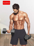 DUNISO 2pcs Rubber Wrapped Cast Iron Hexagon Dumbbells, 2kg*2, Handheld Strength Training, High Quality Strength Training Equipment, Full Body Workout, Suitable for Fitness, Home Use, Black - Image 2