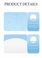 DUNISO 50 Pcs Disposable Toilet Seat Covers,Waterproof Restroom Pad,Double Layer Water and Dirt Isolation，Perfect For Travel Outdoor Public Restrooms for Kids Potty Training ，Pregnant Woman and Adult，Blue - Image 4