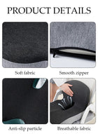 DUNISO Lumbar Support Pillow Seat Cushion for Office Chair Pressure Relief Sciatica & Tailbone Pain Relief Memory Foam Firm Coccyx Pad for Long Sitting, for Office Chair, Gaming Chair and Car Seat - Image 3