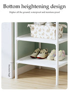 DUNISO Corner Coat Rack,Free Standing Coat Rack with 3 Layers Of Storage Shelves,Freestanding Closet Organizer,for Hallway Entryway Bedroom Living Room,White - Image 5