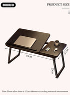 DUNISO Laptop Bed Tray Desk, Adjustable Folding Laptop Bed Table, Portable Standing Desk, Foldable Lap Tablet Desk with Cup Holder for Bed Couch Sofa Floor, Working, Writing - Image 2
