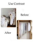DUNISO 10 Pack Clear Garment Bags for Hanging Clothes with Full Zipper, Dust Proof Clothes Bag Travel Hanging Garment Bags for Closet Storage, Suit Bags for Closet Storage and Travel 60*120cm - Image 5