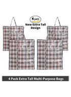 DUNISO 4Pcs Strong Storage Laundry Bags，Large Moving Bags with Zipper & Handles，Reusable Storage Zip Bag, Jumbo Heavy Duty Nylon Organizer Bags，Waterproof, Dustproof, and Dirt Resistant，for Quilts Blankets Pillows Cloths,70*75*30CM - Image 3