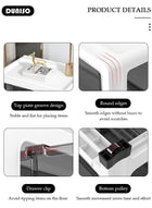 DUNISO 3 Layers Drawer Storage Cabinet Drawer Plastic Containers Box with Wheels 35CM Wide Slit Cabinet Drawer Unit Multipurpose Drawer Storage Organizer for Kitchen Bedroom Bathroom and Living Room - Image 3