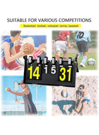 DUNISO Portable Desktop Scoreboard Flipper, Volleyball, Basketball, Table Tennis, Football And Other Sports Scoreboards, Suitable For Various Competitions - Image 5