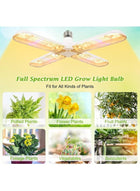DUNISO LED Grow Light, 552 LEDs Sunlike Full Spectrum Grow Light Bulb with 4 Adjustable Panels, Waterproof Plant Lamp for Indoor Plants, Hydroponic, Greenhouse, Indoor Garden - Image 5