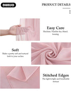 DUNISO Wedding Arch Draping Fabric, Wedding Drapery, Sheer Fabric for Draping, Chiffon Fabric Drapery Sheer Backdrop Curtains, Wedding Table Runner for Wedding Ceremony Party Reception Decorations Outdoor Holiday Decorations - Image 3