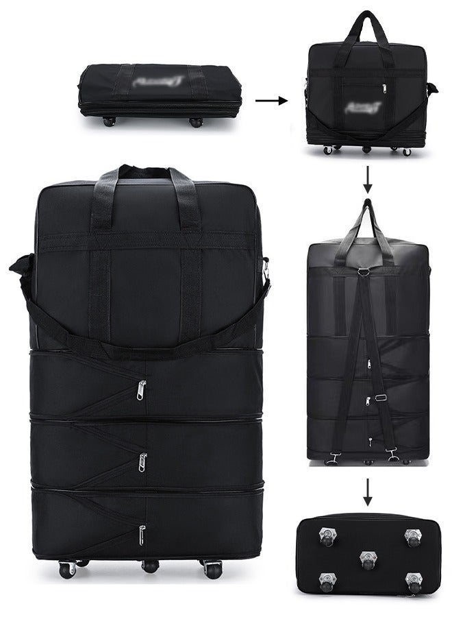 DUNISO Expandable Foldable Luggage Bag Suitcase Collapsible Rolling Travel Luggage Bag Duffel Bag for Men and Women Lightweight Suitcases