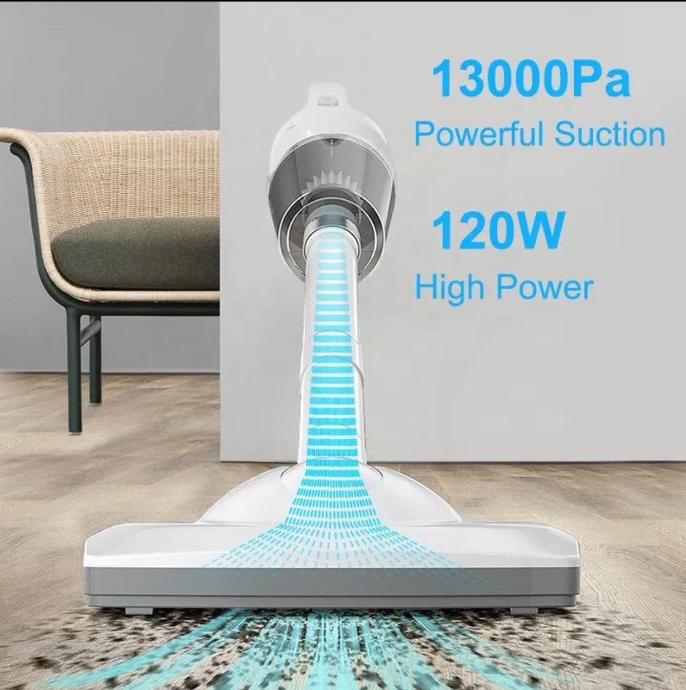 3-in-1 Cordless Vacuum Cleaner, Multifunction, 12000PA Super Suction, 120W, Rechargeable