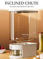 DUNISO Rice Dispenser, Large Dry Food Storage Container, Sealed Grain Dispenser Storage Box With Lid, Measuring Cup And Insect Repellent Box, Food Dispenser Kitchen, Store Rice, Beans, Grains, Small Dry Food, Suitable For Home Kitchen Food Storage Room - Image 5
