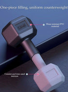 DUNISO 2pcs Rubber Wrapped Cast Iron Hexagon Dumbbells, 2kg*2, Handheld Strength Training, High Quality Strength Training Equipment, Full Body Workout, Suitable for Fitness, Home Use, Black - Image 5