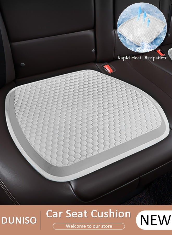 DUNISO Car seat Cushion for Gel Seat Cushion, Cooling Seat Cushion with Non-Slip Office Chair Gel Seat Cushion Home Wheelchair Seat Cushion Soft and Breathable Fits Car, SUV, Pickup Truck
