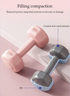 DUNISO Dumbbells Set, Fitness Dumbbells, Weightlifting Dumbbells with Anti Slip Handles, Washable, 4kg Convertible To Barbell A Pair of Lightweight for Home Gym,Women and Men Equipment - Image 4
