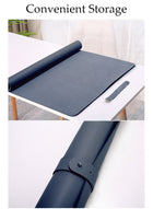 DUNISO Leather Desk Pad Protector Office Desk Mat Large Mouse Pad,Non-Slip Leather Desk Blotter Laptop Desk Pad,Waterproof Desk Writing Pad for Office and Home - Image 2