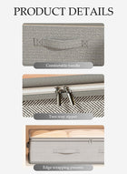 DUNISO 2 Pcs Under Bed Storage Bag Organzier，Collapsible Closet Containers Organizers，Visual Foldable Storage Containers，With Zipper and Handle，Dustproof And Moisture-Proof,for Clothes Comforters Bedding,80*40*18cm - Image 3