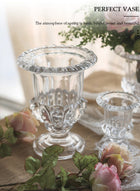 DUNISO Creative Clear Glass Vase Craft Aesthetic Decorative Small Flower Vase Hydroponic Plant Desktop Ornament Modern Irregularity Vase for Flowers Rose Home and Office - Image 4