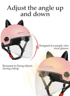 DUNISO Electric Scooter Helmet,Adjustable Riding Bike Helmet,Drop Resistant Half Scooter Helmets,with Visor,Highly Protective Shock Absorbing,for Adult Riding Biking Motorcycle Bicycle Skateboard Scooter - Image 5