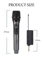 DUNISO 2Pcs Wireless Microphone，Hand Microphone，Rechargeable Microphone，Professional Cordless Microphone，Used for Karaoke Nights and Family Gatherings DJ,Meeting，Grey - Image 2