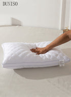 DUNISO Luxury Super Soft Pillows for Sleeping Set of 2 Standard Size Side Sleeping Bed Pillow for Side Back Stomach Sleepers Hotel Collection Bed Pillows Easy Care Premium Quality - Image 4