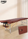 DUNISO Massage Table,Portable Massage Bed,3 Folding Lightweight Height Adjustable Salon Spa Table with Carrying Bag & Accessories,for SPA Salon Tattoo Massage Therapeutic Treatment,Brown