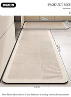 DUNISO 2 PCS  Kitchen Mats and Rugs Set , Non Slip Heavy Duty Standing Mat, Quick Dry Diatom Mud Floor Mat,  Extra Soft and Absorbent Floor Mats for  Kitchen, Bath, Office, Laundry(40*60cm+40*120cm) - Image 4