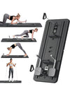 DUNISO Foldable Pilates Reformer Set，5-in-1 Multifunctional Sliding Board with Resistance Bands & Timer, Core Trainer Ab Machine Fitness Equipment for Home Gym, Women & Men，All Levels(Beginner to Advanced)