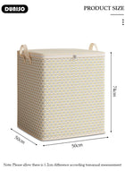 DUNISO 2 Pack Foldable Closet Storage Box Washable Closet Storage Organizer Wardrobe Clothes Organizer Cube Storage Bin Closet Organizer Storage Basket with Handle for Clothing Jeans Blankets Toys - Image 2