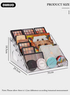 DUNISO Makeup Organizer for Eyeshadow Palette and Lipstick Organizer, 7 Section Divided Makeup Palette Organizer,Transparent Cosmetic Organizer for Vanity Drawer Countertop Modern Cosmetics Storage - Image 4