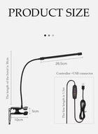 DUNISO USB clip plant growth light, 1 lamp head, timed full spectrum, succulent herb seedling supplement light, LED plant growth light, used to promote plant growth - Image 2