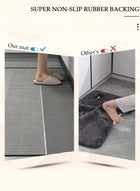 DUNISO Diatom Mud Bath Mat Set Bathroom Kitchen Rug Mat Extra Soft and Absorbent Bath Rugs Non-Slip Quick Drying Floor Bath Tub Mat for Bathroom Floor Tub and Shower 40*60cm/40*120cm - Image 4