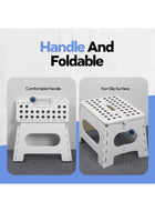DUNISO Folding Step Stool for, Anti-Skid Foot Stools,Opens Easy with One Flip, Foldable Plastic Stool for Kitchen, Bathroom, Garden, Indoor, Stool Lightweight Outdoo (27cm H) - Image 5