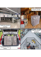 DUNISO 4Pcs Strong Storage Laundry Bags，Large Moving Bags with Zipper & Handles，Reusable Storage Zip Bag, Jumbo Heavy Duty Nylon Organizer Bags，Waterproof, Dustproof, and Dirt Resistant，for Quilts Blankets Pillows Cloths,70*75*30CM - Image 5