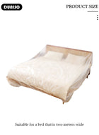 DUNISO Disposable Elastic Dustproof Film Plastic Sofa Couch Cover, Waterproof & Dustproof Plastic Bed , Sofa Bed Couch Furniture Protector Cover Shelter for Moving Protection and Long Term Storage - Image 2