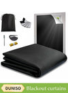 DUNISO Blackout Blinds, Free-Cut Portable Travel Curtains, No Drilling Required, Travel Blackout Curtains For Home Office, Kids Room, Bedroom, Car, Etc. (300 x 145 Cm).