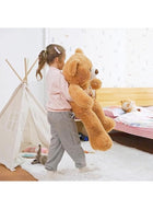 DUNISO 90cm Cute Teddy Bear, Soft and Cute Plush Bear, Skin-friendly Plush Toy, Suitable for Gifts for Girls, Girlfriends or Moms (Brown) - Image 5
