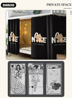 DUNISO Blackout Bottom Bunk Bed Curtains Dormitory Room Lightproof Decorative Roommate Privacy Cover Canopy Photo Background Decor Backdrop Blackout Curtain 2 Panels - Image 5