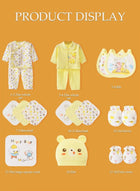 DUNISO 18 Pcs Newborn Baby Gifts Set,Newborn Layette Gift Set, Baby Clothes Accessories Set, Comfortable and Breathable,Available in All Seasons, Suitable for Babies Up to 59cm in Height - Image 4
