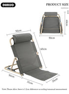 DUNISO Lifting Bed Backrest, 5 Gears Portable Folding Adjustable Sit-Up Back Rest, Multi-Function Floor Chair for Bed, Backrest Chair for Reading, Bed Backrest Support with Head Pillow for Neck Head Lumbar Support - Image 4