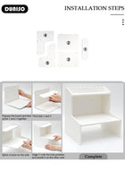 DUNISO 2-Tier Desk Organizer, Desktop Storage Shelf, Office Desktop Storage Rack Bookshelf, Stationery Cosmetics Toy Storage Display Shelf, Desk Top File Organizer Stand for Office, Dormitory, Home - Image 3