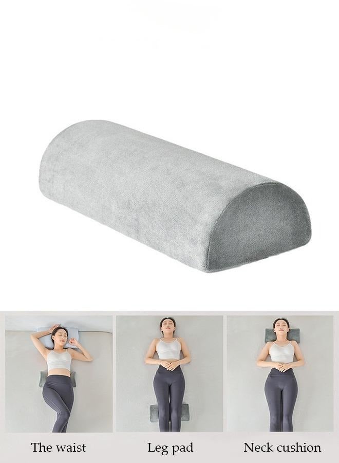 DUNISO Half Moon Pillow，Multifunctional Knee Pillow, Memory Foam Leg Pillows,Soft Yet Firm，Reduce Neck Spine Back Hip Ankle Stress，for  Sleeping On Back or Side