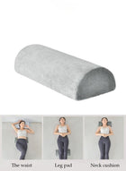 DUNISO Half Moon Pillow，Multifunctional Knee Pillow, Memory Foam Leg Pillows,Soft Yet Firm，Reduce Neck Spine Back Hip Ankle Stress，for  Sleeping On Back or Side