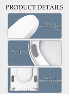 DUNISO Toilet Seat Cover,V-Shape Quiet Soft Close Lid,Quick-Attach Hardware Bathroom Toilet Seat,Durable and Removable,Not Easily Yellowed,Designed with Cushioning Pad,Suitable for Most Toilets - Image 3