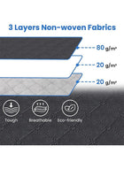 DUNISO 3 Pcs Large Storage Bags，Clothes Organizer，Heavy-Duty Foldable Organizers with Handles and Zippers，Breathable and Moisture-proof，for Storing Duvet Covers, Blankets, Clothing, and Household Items,60*40*35cm - Image 3