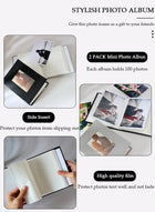 DUNISO 2Pcs Pockets Photo Album,with Picture Display Window, Cartoon Kids Children Picture Storage with 100 Pages Each, Frame Large Capacity  Leather Frame Cover Picture Case Photo Album Gift - Image 4