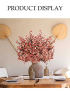 DUNISO 6 Pcs Artificial Flowers，Fake Gypsophila Flowers Bouquets，Artificial Babies Breath Flowers，Simulation Silk Flowers，Durable and Adjustable，for Hotel Home Office Kitchen Wedding DIY Farmhouse Décor - Image 5